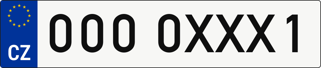 SPZ 0000XXX1
