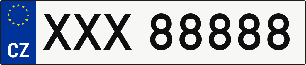 SPZ XXX88888