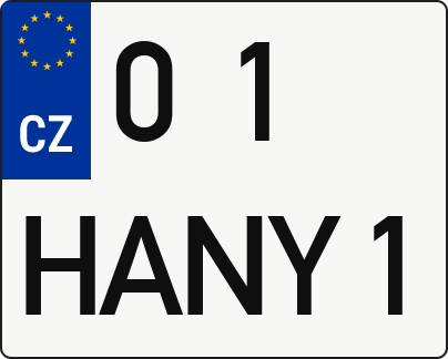 Moto SPZ 01HANY1