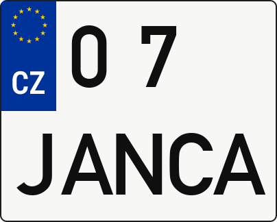 Moto SPZ 07JANCA