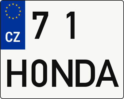 Moto SPZ 71H0NDA