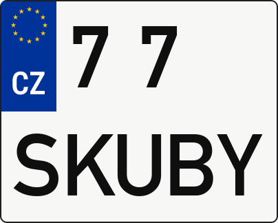 Moto SPZ 77SKUBY