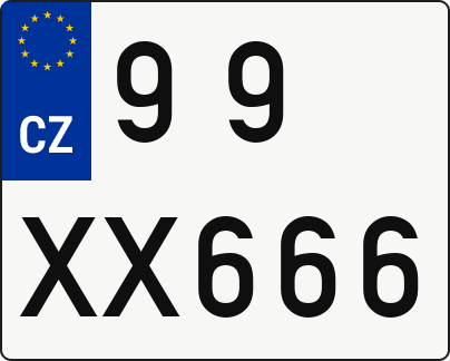 Moto SPZ 99XX666