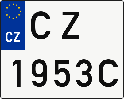Moto SPZ CZ1953C