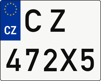 Moto SPZ CZ472X5