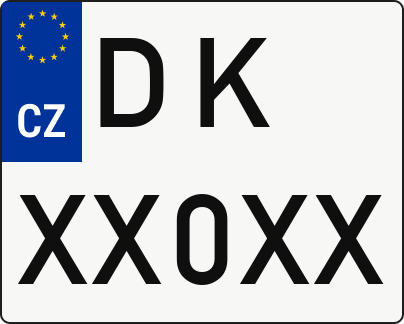 Moto SPZ DKXX0XX