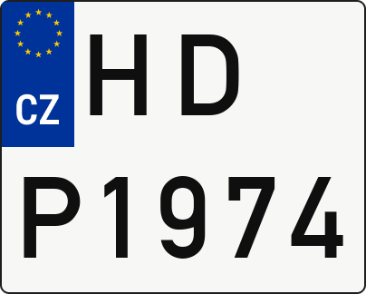 Moto SPZ HDP1974