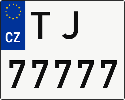 Moto SPZ TJ77777