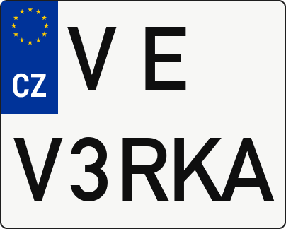 Moto SPZ VEV3RKA